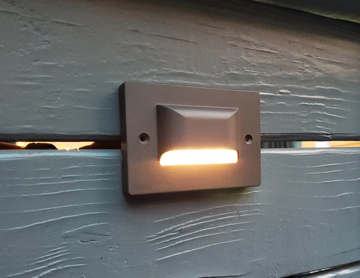 Lumien S3A1-3W-30K-BZ S3A1-3W Bronze Aluminum Step Light, Shielded, 3 Watts - Atlantic Lighting