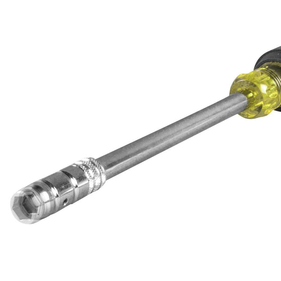 Klein Tools 65129 2-in-1 Nut Driver, Hex Head Slide Drive™, 6-Inch - Atlantic Lighting
