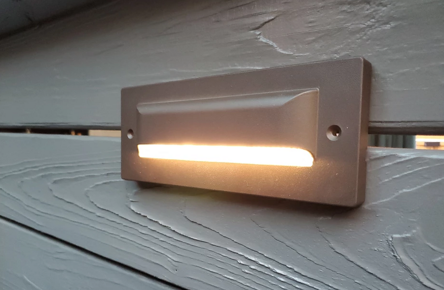 Lumien S3A4-6W-30K-BZ S3A4-6W Bronze Aluminum Step Light, Shielded, 6 Watts - Atlantic Lighting