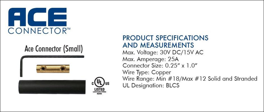 King Innovation 90325 ACE Connector (Small), 2pc. Bag - Atlantic Lighting