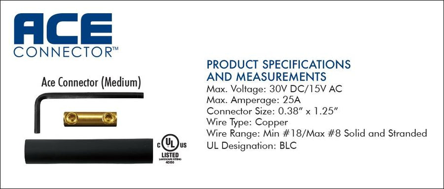 King Innovation 90330 ACE Connector (Medium), 50pc. Box - Atlantic Lighting