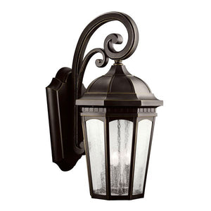 Kichler 9035RZ Courtyard™ 3 Light Wall Light Rubbed Bronze™