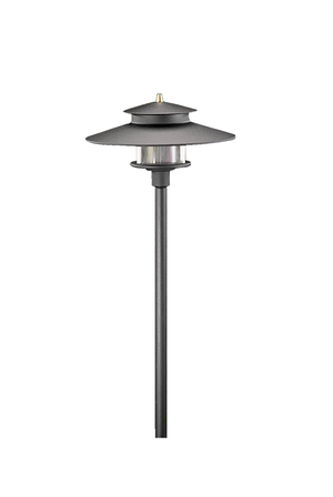 Vista Outdoor Lighting - PR-9207-B-2.5-W-T3 - tall 2 Tier Pagoda Light, Black, Warm - Vista Outdoor Lighting