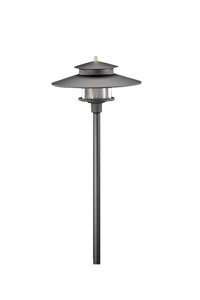 Vista Outdoor Lighting - PR-9207-B-2.5-W-T3 - tall 2 Tier Pagoda Light, Black, Warm