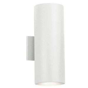 Kichler 9246BA Cylinder 15" 2 Light Wall Light Brushed Aluminum