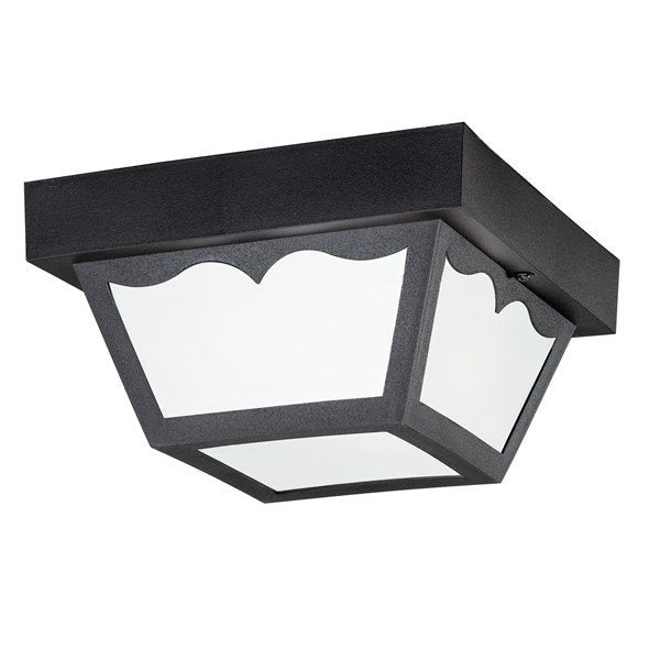 Kichler 9320BK Polypropylene 1 Light Flush Mount Black