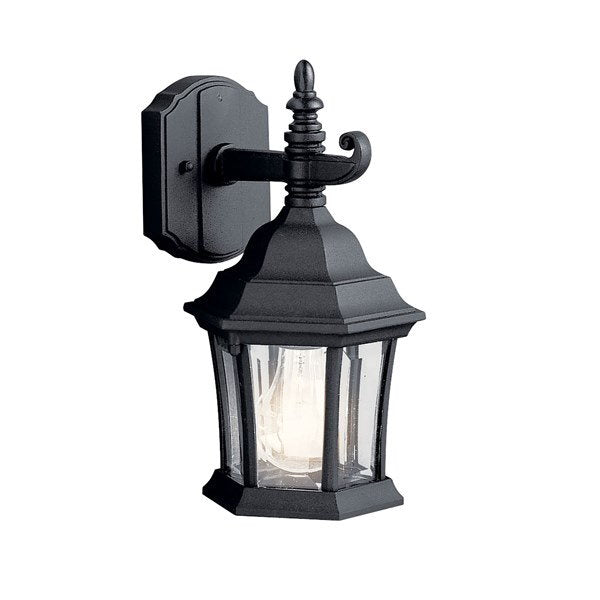 Kichler 9788BK Townhouse™ 1 Light Wall Light Black