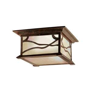 Kichler 9838DCO Morris™ 2 Light Flush Mount Distressed Copper