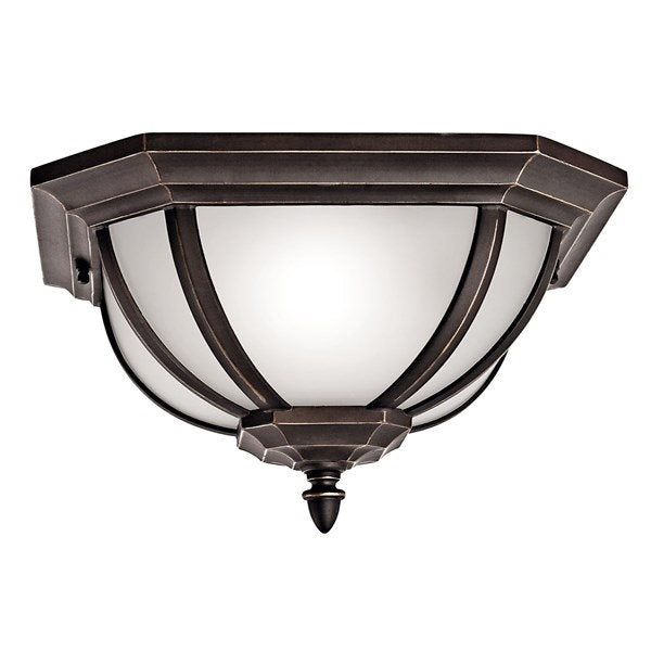 Kichler 9848RZ Salisbury™ 2 Light Flush Mount Rubbed Bronze™