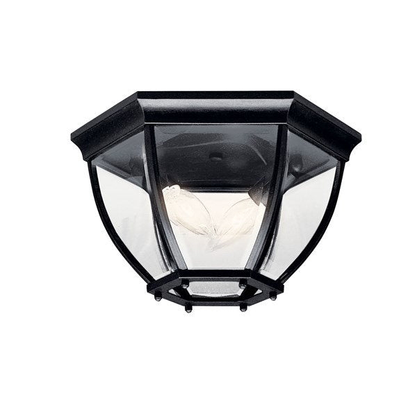 Kichler 9886BK Barrie 2 Light Flush Mount Black