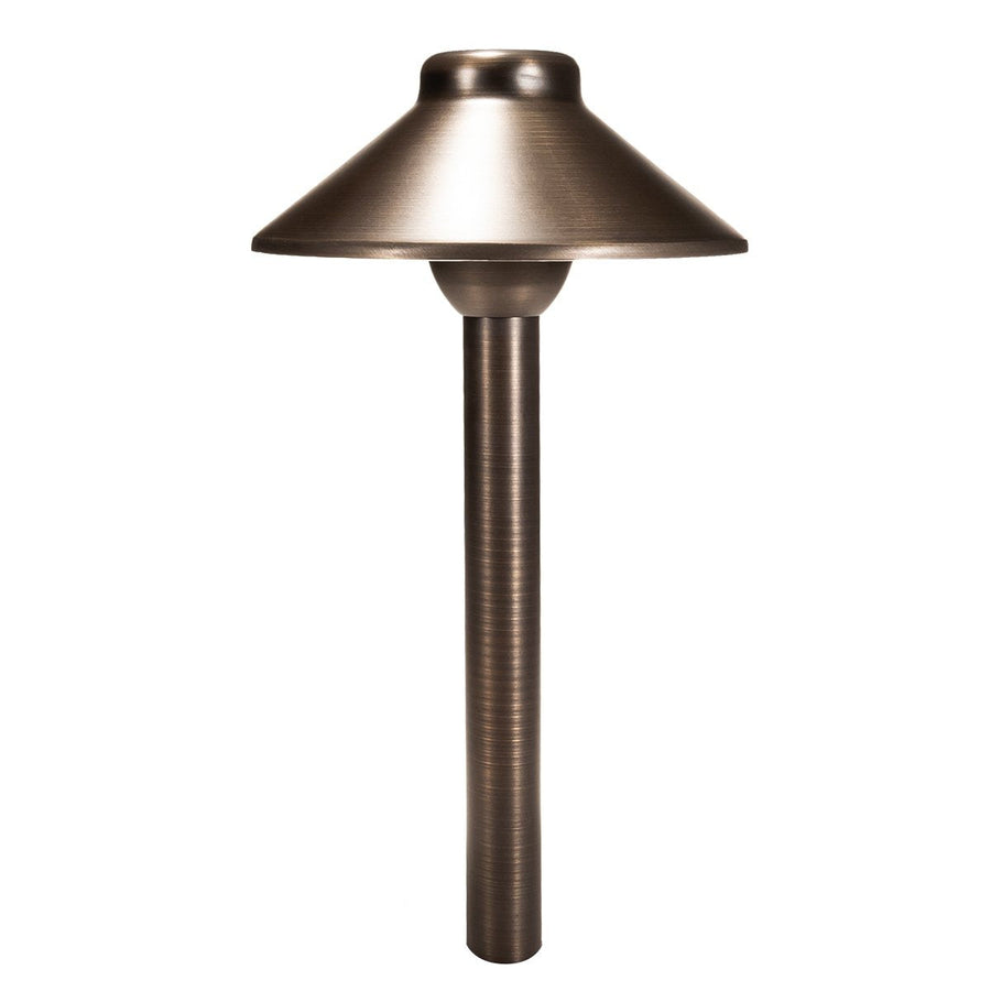 Total Light TL-PL-6-18-CB ® Boca Brass Path Light- 6" Shade 18" Stem - Atlantic Lighting