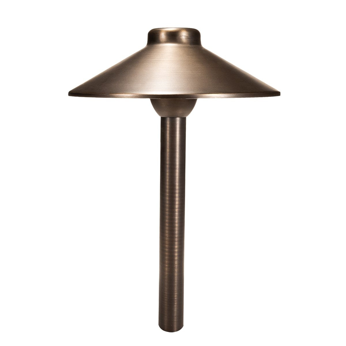 Total Light TL-PL-8-18-CB ® Boca Brass Path Light- 8" Shade 18" Stem - Atlantic Lighting