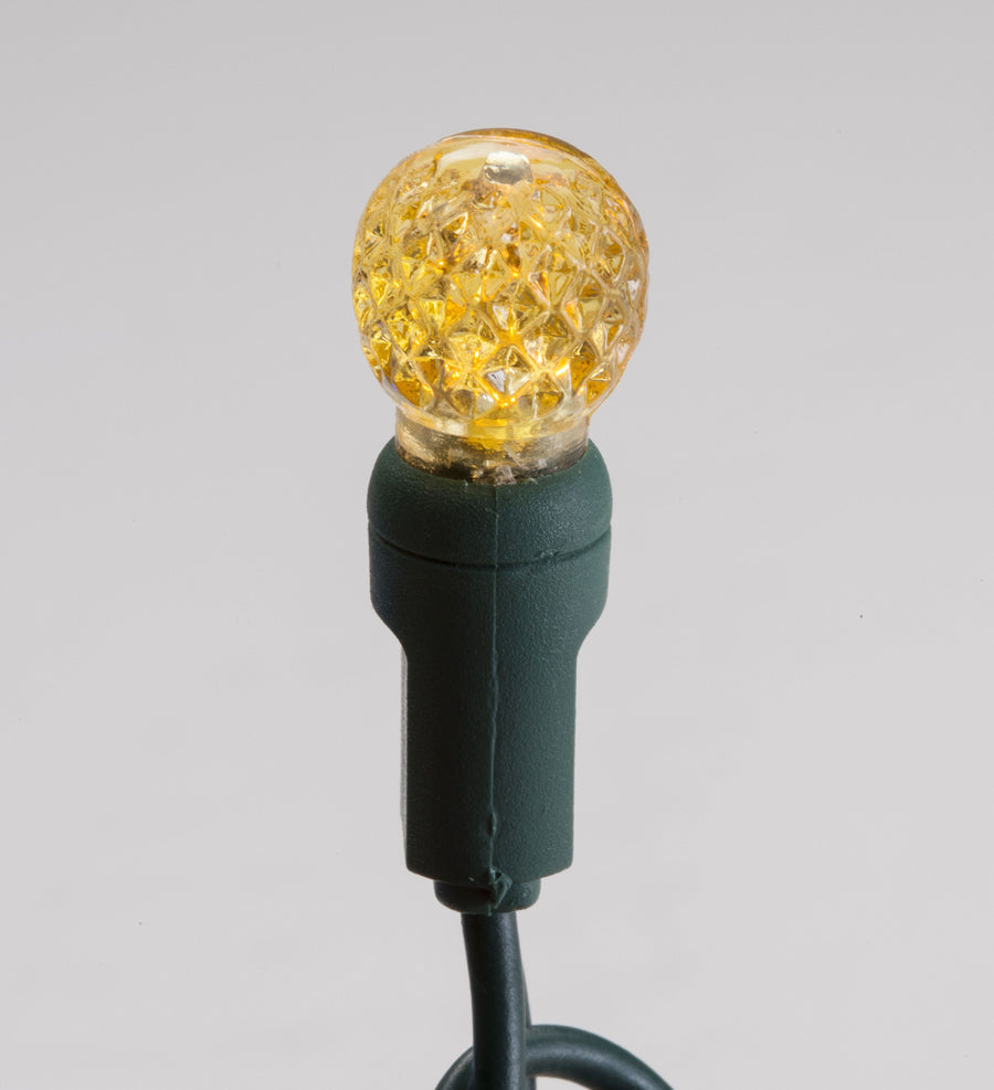 Seasonal Source 34604R-B G12 Gold LED String Lights, 4" Spacing - Atlantic Lighting