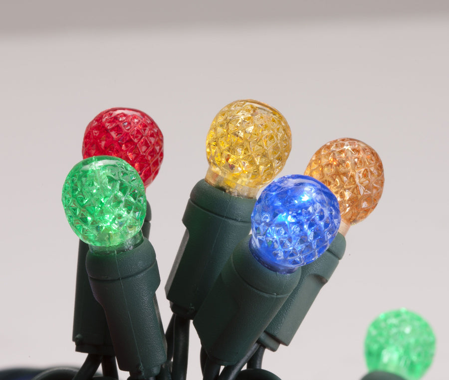 Seasonal Source 34617R-B 70 G12 Multi Color String Lights, 4" Spacing - Atlantic Lighting