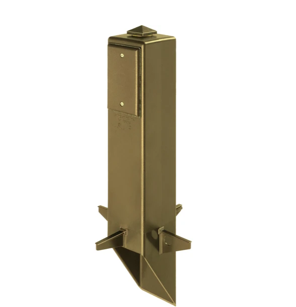 Arlington Industries GP19BR 1 Gard-N-Post Outdoor Landscape Lighting Garden Post, 19-Inch, Bronze - Atlantic Lighting