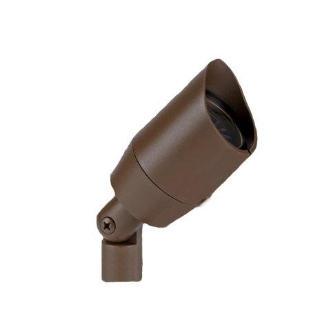 Vista Outdoor Lighting GR-5006-Z-NL 5006 Vista LED Aluminum Bullet with Ground Spike and Shroud, Architectural Bronze, No Lamp - Atlantic Lighting