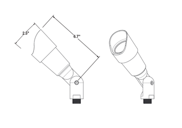 Unique GAMS-NL-BZ Gamma Ray® Elements Series No Lamp - Atlantic Lighting