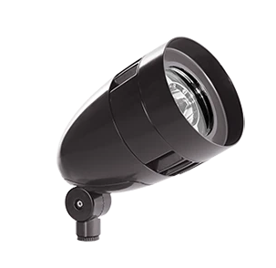 RAB Lighting HBLED18YA 18W LED BULLET FLOOD LIGHT BRONZE - Atlantic Lighting