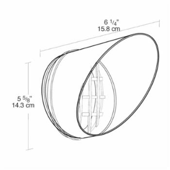 RAB Lighting HV1W VISOR AND GUARD FOR HB101 WHITE - Atlantic Lighting