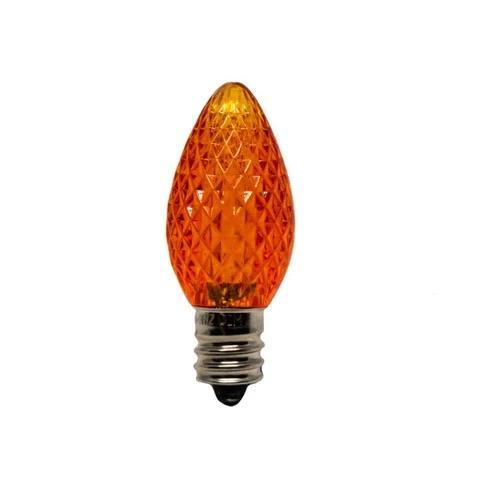 Seasonal Source C7 ORG-D  C7 Orange LED SMD Bulbs, Pack of 25