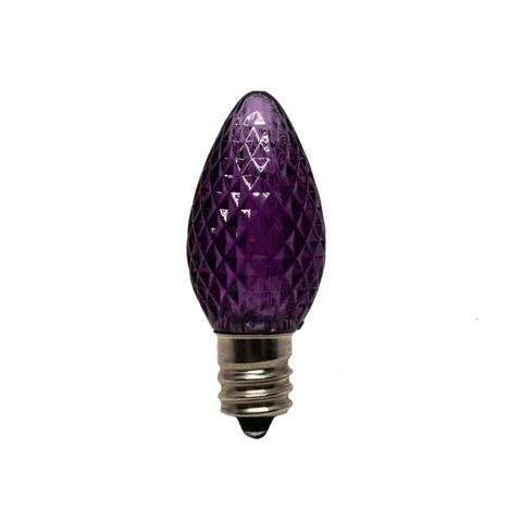 Seasonal Source LED-C7-PUR-SMD C7 Purple LED SMD Bulbs, Pack of 25 - Atlantic Lighting