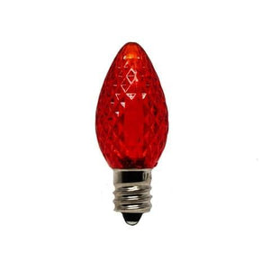 Seasonal Source C7 RED-D   C7 Red LED SMD Bulbs, Pack of 25