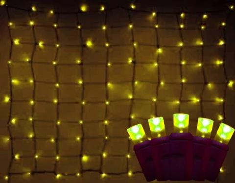 Seasonal Source LEDNET-YEL LED 4 x 6 ft Yellow Net Lighting - Atlantic Lighting