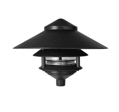 RAB Lighting LL323B 3 TIERED PATH LIGHT BLACK - Atlantic Lighting