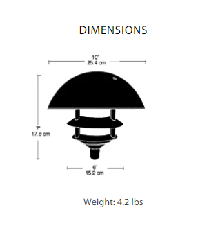 RAB Lighting LLD3VG Verde green 10 inch Dome top 3 tier Path Light 120V - Atlantic Lighting