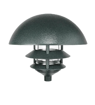 RAB Lighting LLD3VG Verde green 10 inch Dome top 3 tier Path Light 120V - Atlantic Lighting