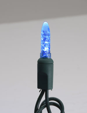 Seasonal Source 41611R-B  M5 Blue LED Holiday Lights, 4" Spacing