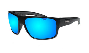 Bomber MA103ICE MANA-BOMB MATTE BLK FRM / ICE BLUE PC SAFETY LENS / GRAY FOAM