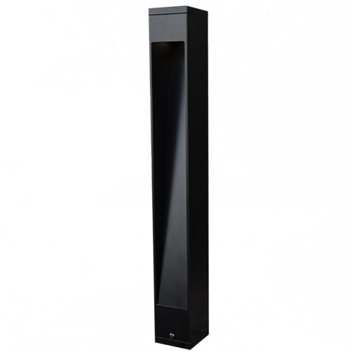 Brilliance RAINIER-1-IMP MT-RAINIER-BL-1-3000-AL-BLK-IMP Mt. Rainier 1 Window Bollard Light with Impaler - Atlantic Lighting