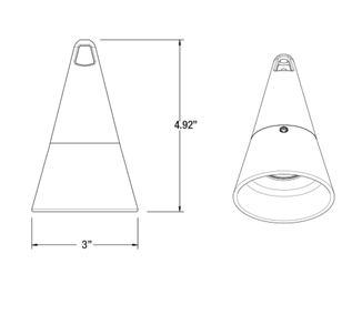 Unique ORBI-NL-BZ Orbital Elements Series No Lamp - Atlantic Lighting