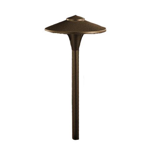 Vista Outdoor Lighting PR-4704-DZ-NL 4704 12-Volt LED Aluminum 7.5" Round Path Light, Dark Bronze, No Lamp - Atlantic Lighting