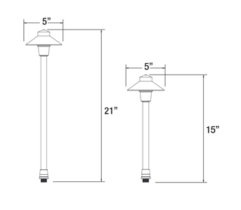 Unique PR12-NL-BZ Proton® 12 inch stem Elements Series No Lamp - Atlantic Lighting