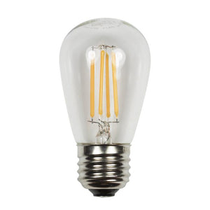 Brilliance S14-FIL-EDGE-3.5-2700-12 S14 Edge Filament Lamp, 3.5 W, 2700K, 12 Volt