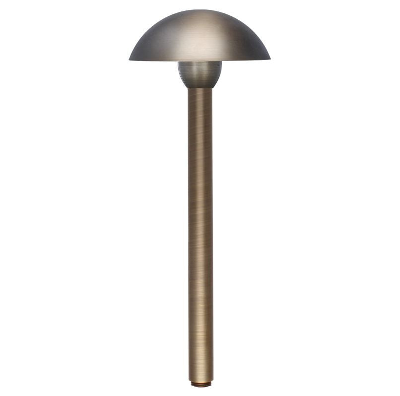 Total Light TL-PL-DOME-15-CB ® Melbourne Dome Style Brass Path light with 15" Stem - Atlantic Lighting