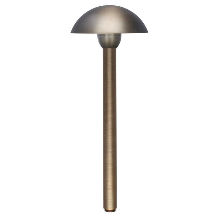 Total Light® Melbourne Dome Style Brass Path light with 18" Stem