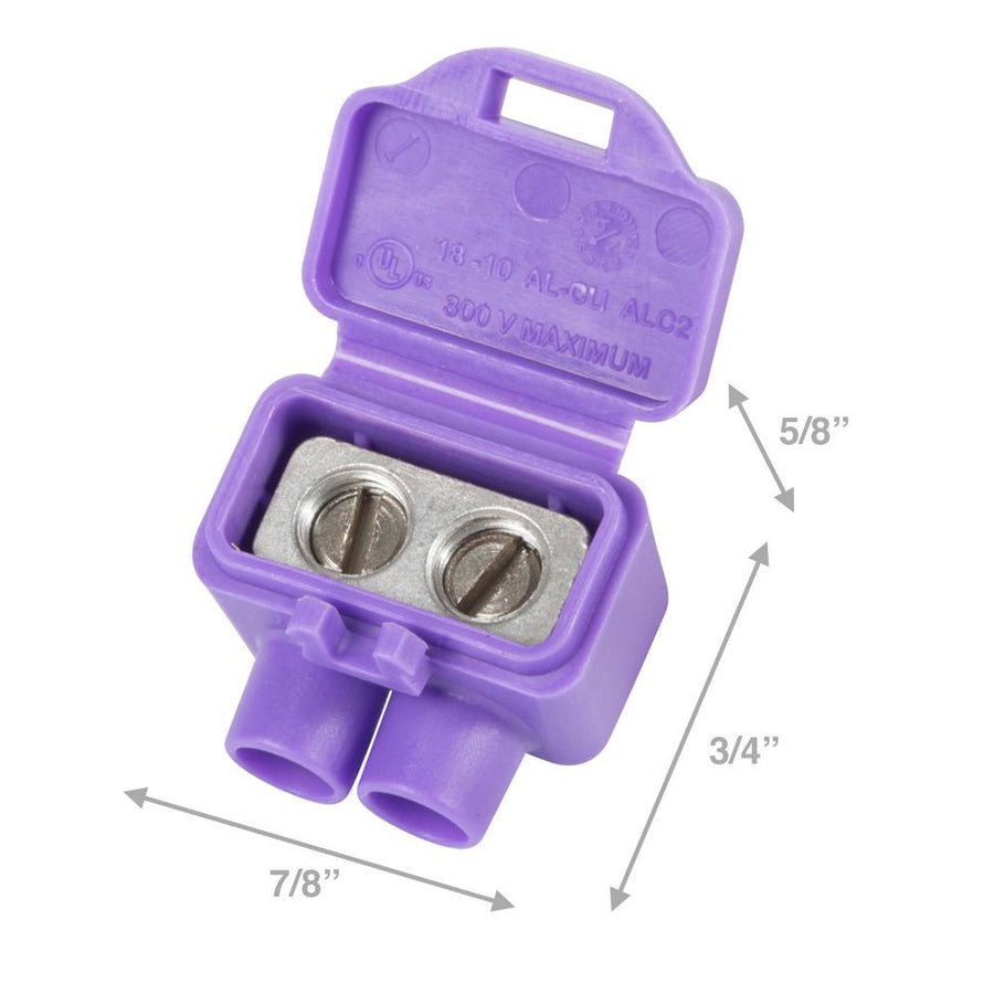 King Innovation 95015 AlumiConn 2-Port Al/Cu Wire Connector (10-Pack) - Atlantic Lighting