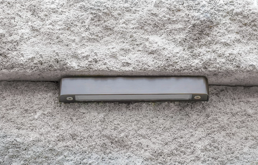 Lumien W4B4-2.5W-30K-A W4B4-2.5W Brass Wall Light, Hardscape, Modular, 2.5 Watts - Atlantic Lighting