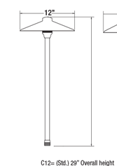 Unique C12-NL Centaurus 12 Odyssey Series No Lamp - Atlantic Lighting