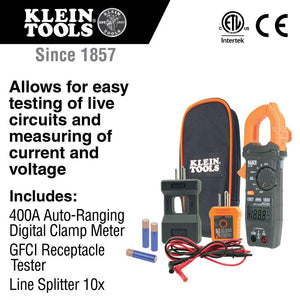 Klein Tools CL120KIT Clamp Meter Electrical Test Kit