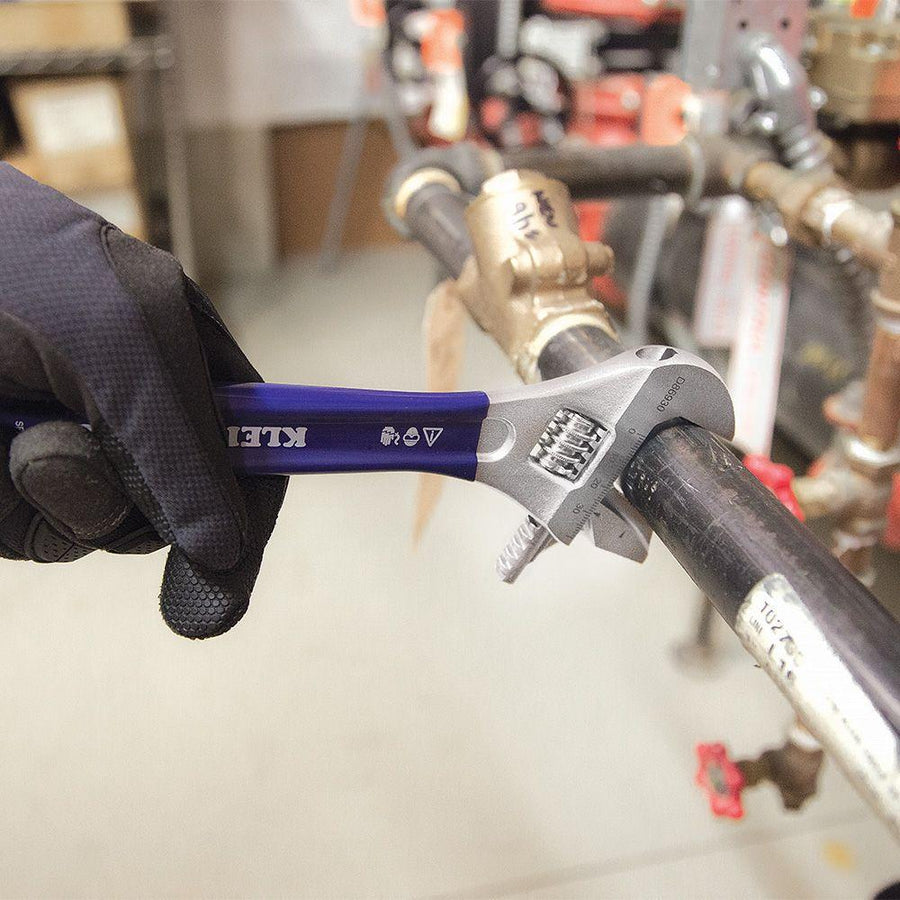 Klein Tools D86930 Reversible Jaw/Adjustable Pipe Wrench, 10-Inch - Atlantic Lighting