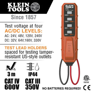 Klein Tools ET45VP AC/DC Voltage and Receptacle Electrical Test Kit