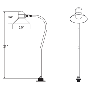 Unique EXCA-NL Excalibur Knights Series No Lamp - Atlantic Lighting