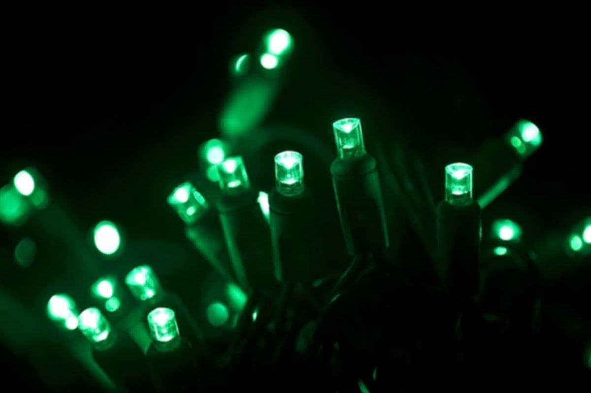 Seasonal Source 220041 Green DuraBright 5MM LED Strand, 6" Spacing - Atlantic Lighting