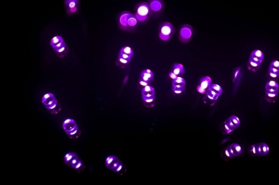 Seasonal Source 45612R-B Purple 5MM LED Strand, 4" Spacing - Atlantic Lighting