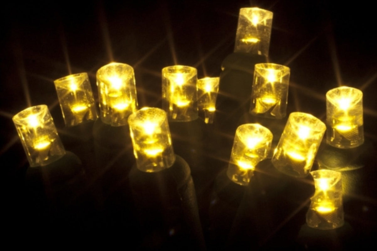 Seasonal Source 220020 Sun Warm White DuraBright 5MM LED Strand, 4" Spacing - Atlantic Lighting