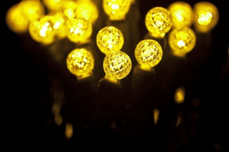 Seasonal Source 34604R-B G12 Gold LED String Lights, 4" Spacing - Atlantic Lighting
